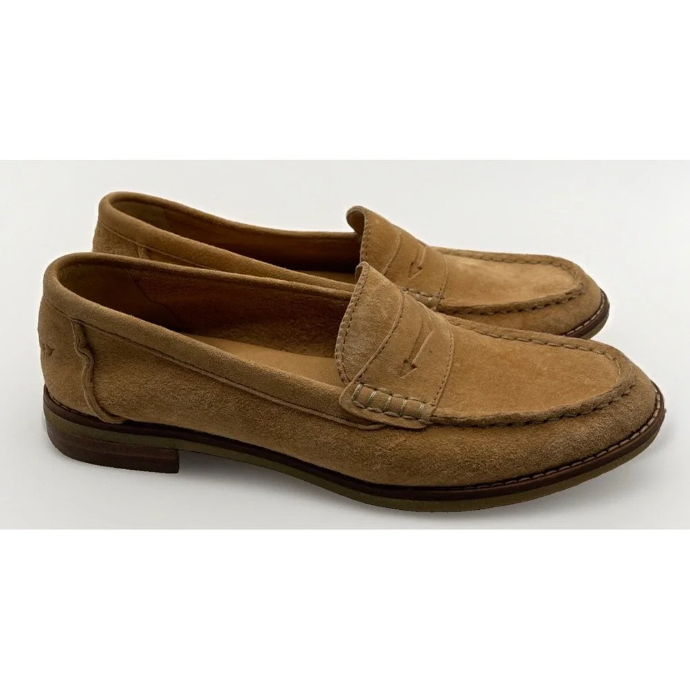 Sperry Top-Sider Women's Seaport Penny Loafers STS84787 Tan Suede Size 5